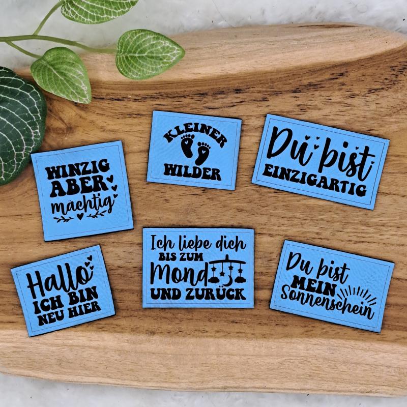 Kunstlederlabel "Kind Baby Liebe"